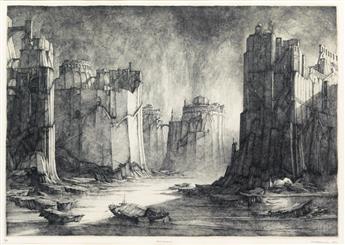 ERIK DESMAZIÈRES Two etchings.